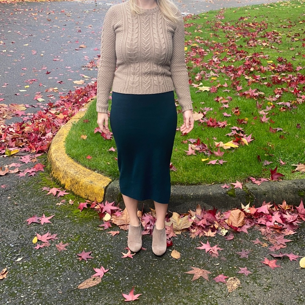 Camel Knit Sweater Neutral Cabin Gem